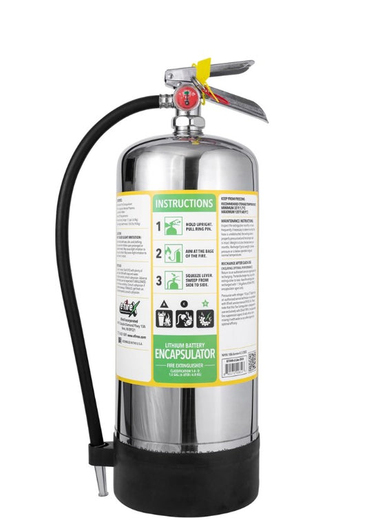E-FireX Lithium Fire Extinguisher 6 Liter (Wall Bracket INCLUDED)
