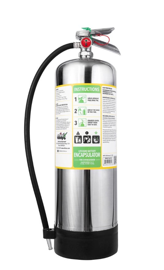 E-FireX Lithium Fire Extinguisher 9.5 Liter (Wall Bracket INCLUDED)